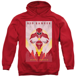 Mighty Morphin Power Rangers Red Deco - Pullover Hoodie Pullover Hoodie Power Rangers   