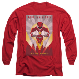 Mighty Morphin Power Rangers Red Deco - Men's Long Sleeve T-Shirt Men's Long Sleeve T-Shirt Power Rangers   