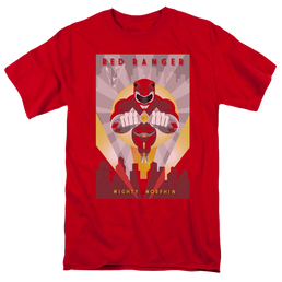 Mighty Morphin Power Rangers Red Deco - Men's Regular Fit T-Shirt Men's Regular Fit T-Shirt Power Rangers   