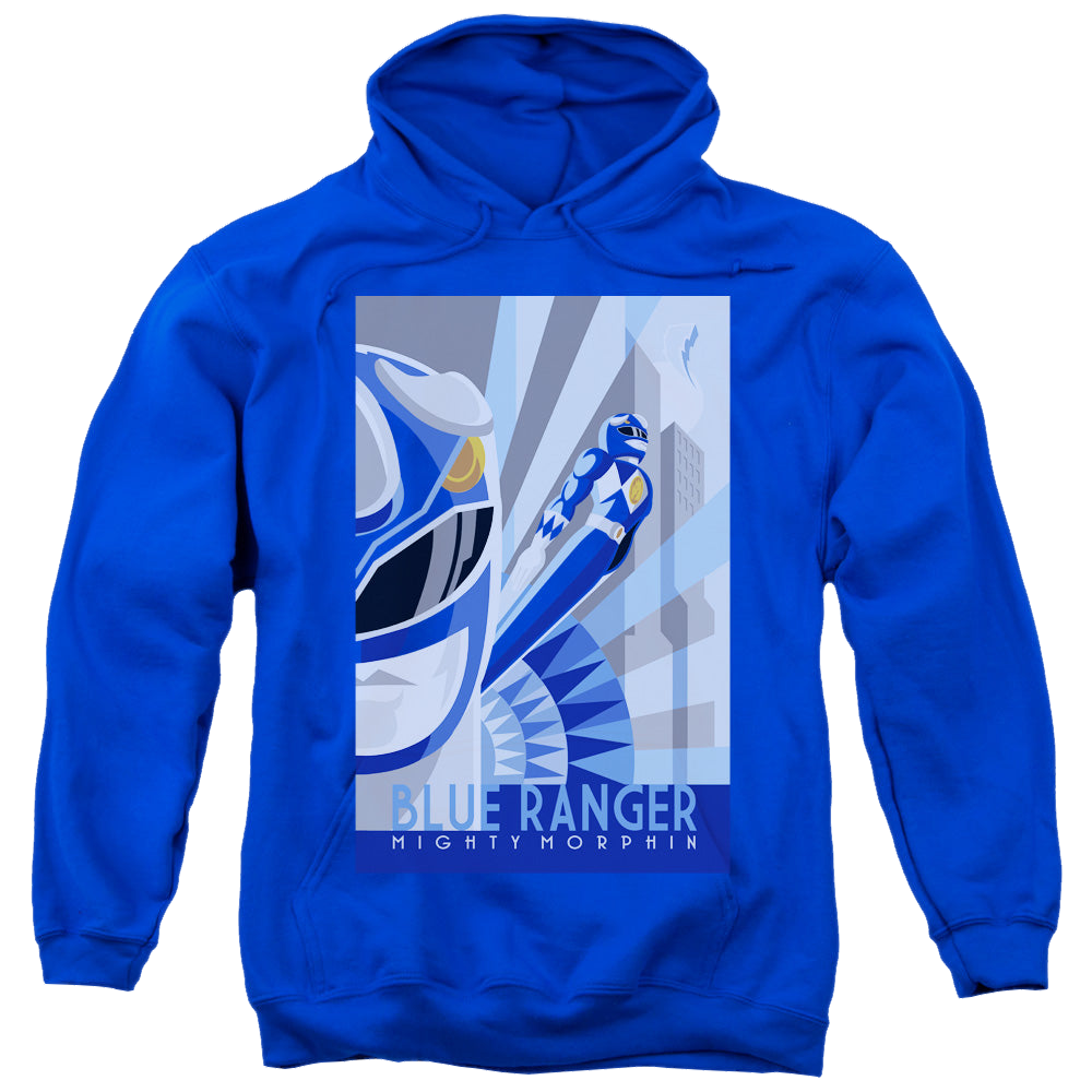 Mighty Morphin Power Rangers Blue Ranger Deco - Pullover Hoodie Pullover Hoodie Power Rangers   