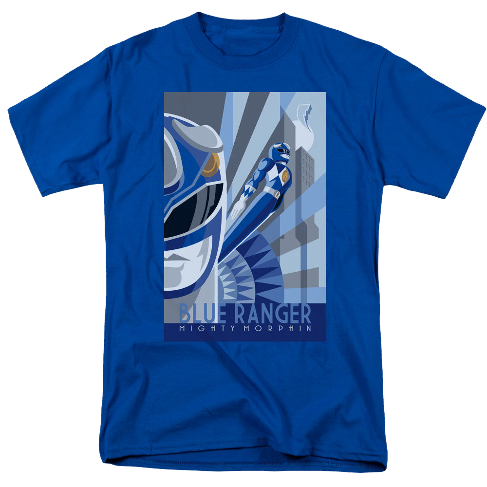 Mighty Morphin Power Rangers Blue Ranger Deco - Men's Regular Fit T-Shirt Men's Regular Fit T-Shirt Power Rangers   