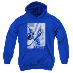 Mighty Morphin Power Rangers Blue Ranger Deco - Youth Hoodie Youth Hoodie (Ages 8-12) Power Rangers   