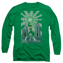 Mighty Morphin Power Rangers Green Ranger Deco - Men's Long Sleeve T-Shirt Men's Long Sleeve T-Shirt Power Rangers   