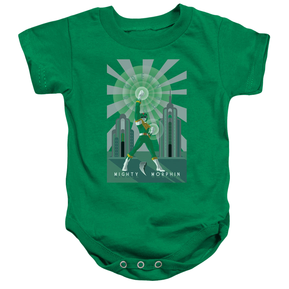 Mighty Morphin Power Rangers Green Ranger Deco - Baby Bodysuit Baby Bodysuit Power Rangers   