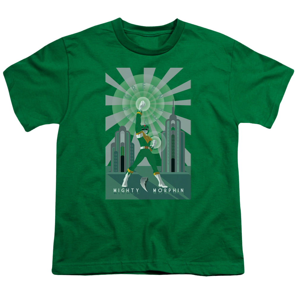 Mighty Morphin Power Rangers Green Ranger Deco - Youth T-Shirt Youth T-Shirt (Ages 8-12) Power Rangers   