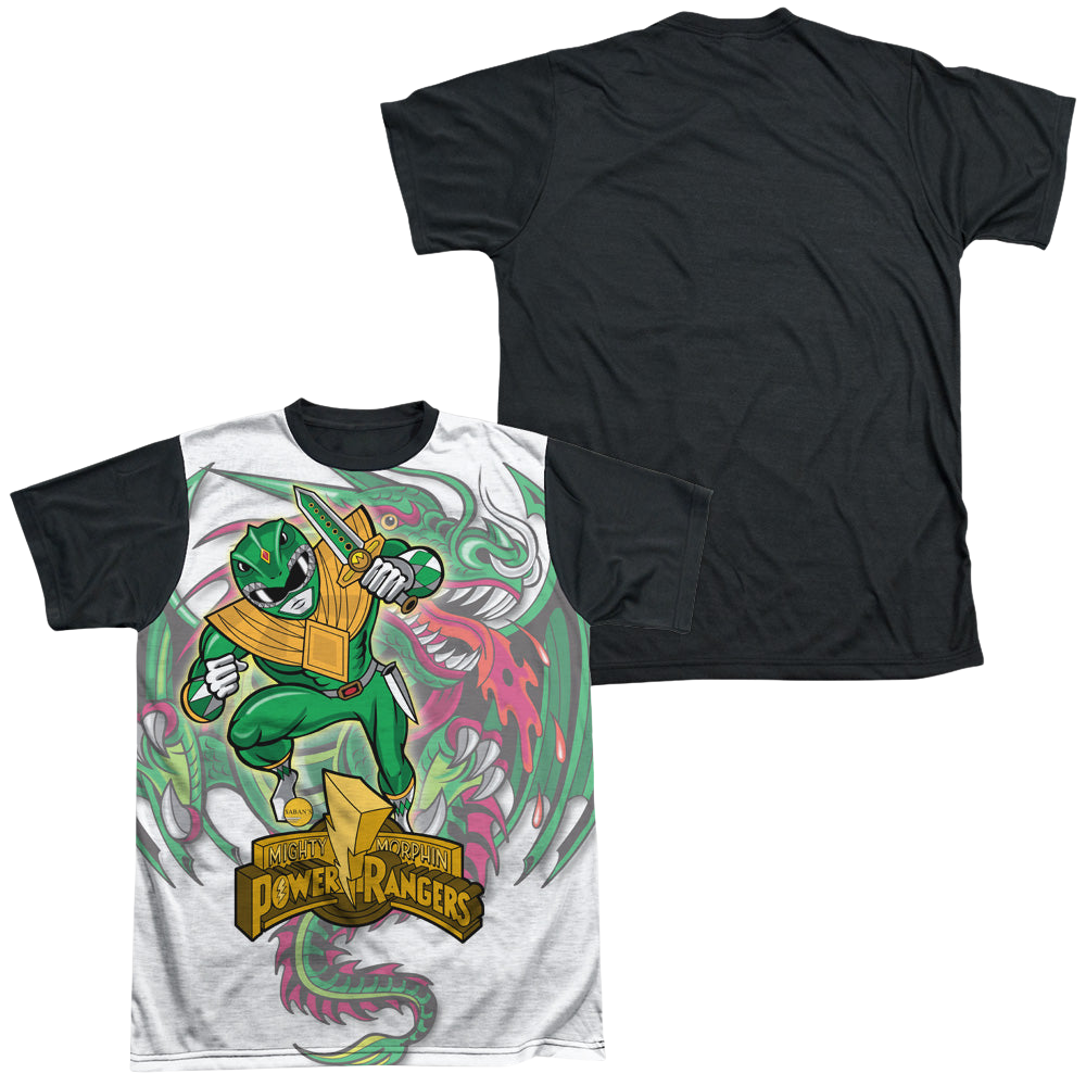 Mighty Morphin Power Rangers Dragon Power - Men's Black Back T-Shirt Men's Black Back T-Shirt Power Rangers   
