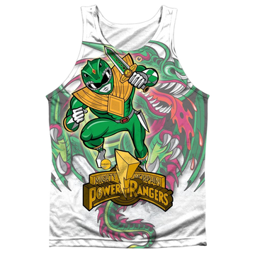 Mighty Morphin Power Rangers Dragon Power men's all-over print tank