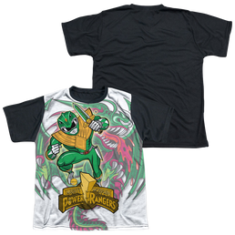 Mighty Morphin Power Rangers Dragon Power - Youth Black Back T-Shirt Youth Black Back T-Shirt (Ages 8-12) Power Rangers   