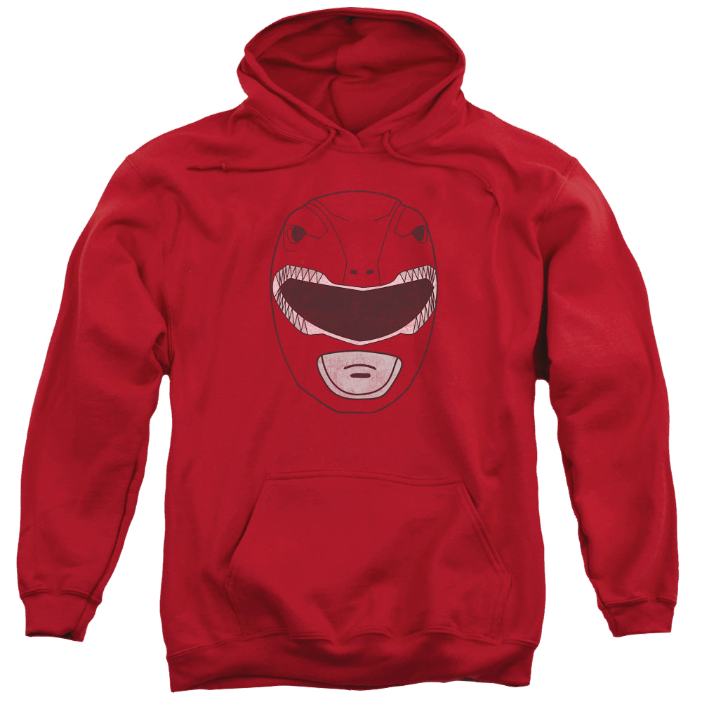 Mighty Morphin Power Rangers Red Ranger Mask - Pullover Hoodie Pullover Hoodie Power Rangers   