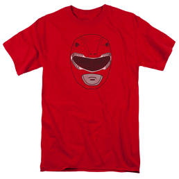 Mighty Morphin Power Rangers Red Ranger Mask - Men's Regular Fit T-Shirt Men's Regular Fit T-Shirt Power Rangers   