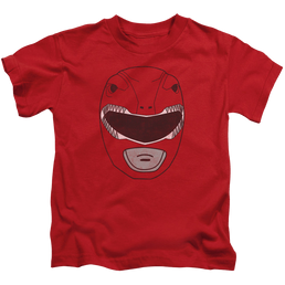 Mighty Morphin Power Rangers Red Ranger Mask - Kid's T-Shirt Kid's T-Shirt (Ages 4-7) Power Rangers   