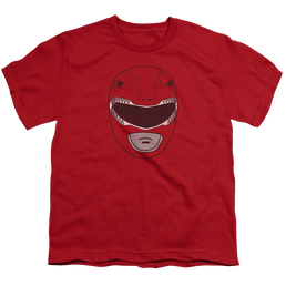 Mighty Morphin Power Rangers Red Ranger Mask - Youth T-Shirt Youth T-Shirt (Ages 8-12) Power Rangers   