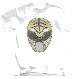 Mighty Morphin Power Rangers White Ranger Mask - Kid's T-Shirt Kid's T-Shirt (Ages 4-7) Power Rangers   