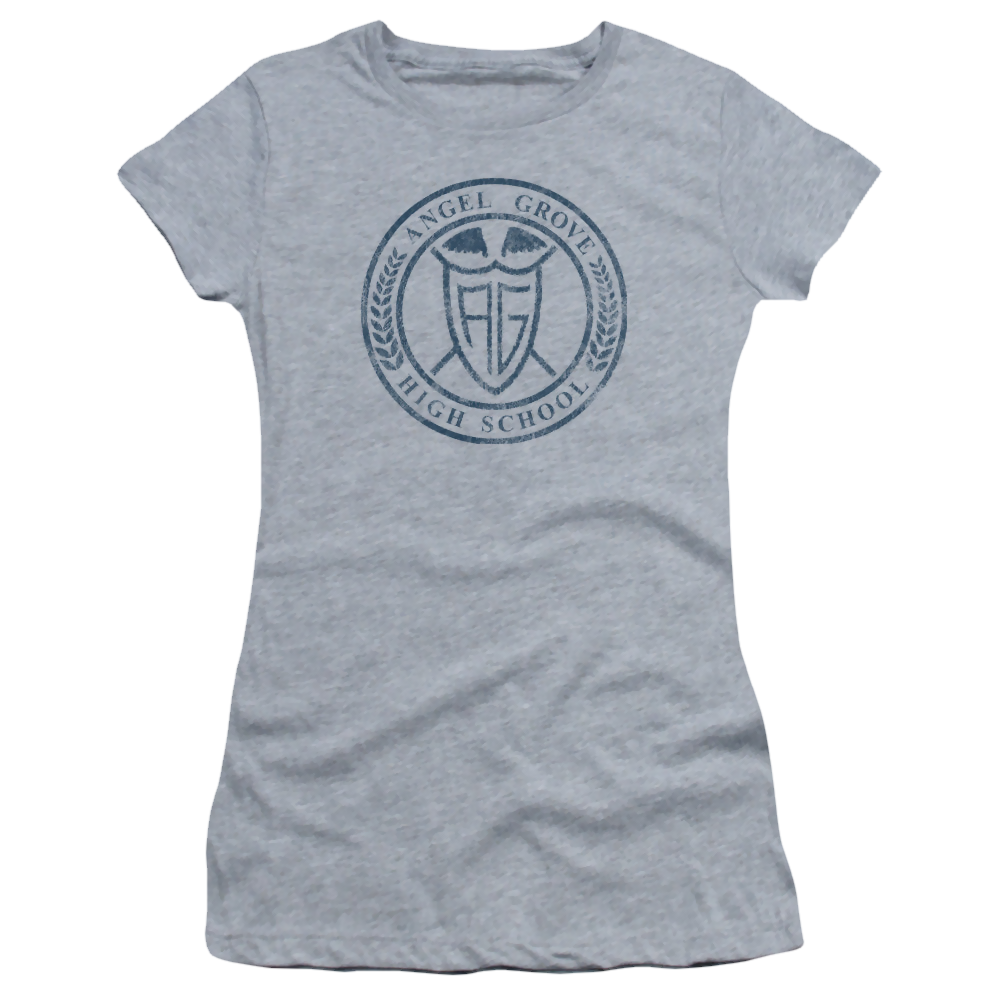 Mighty Morphin Power Rangers Angel Grove Hs - Juniors T-Shirt Juniors T-Shirt Power Rangers   
