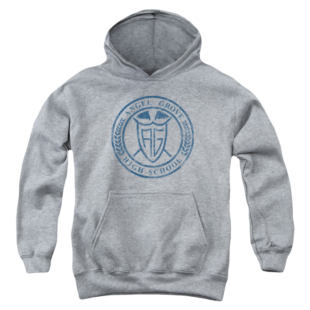 Mighty Morphin Power Rangers Angel Grove Hs - Youth Hoodie Youth Hoodie (Ages 8-12) Power Rangers   