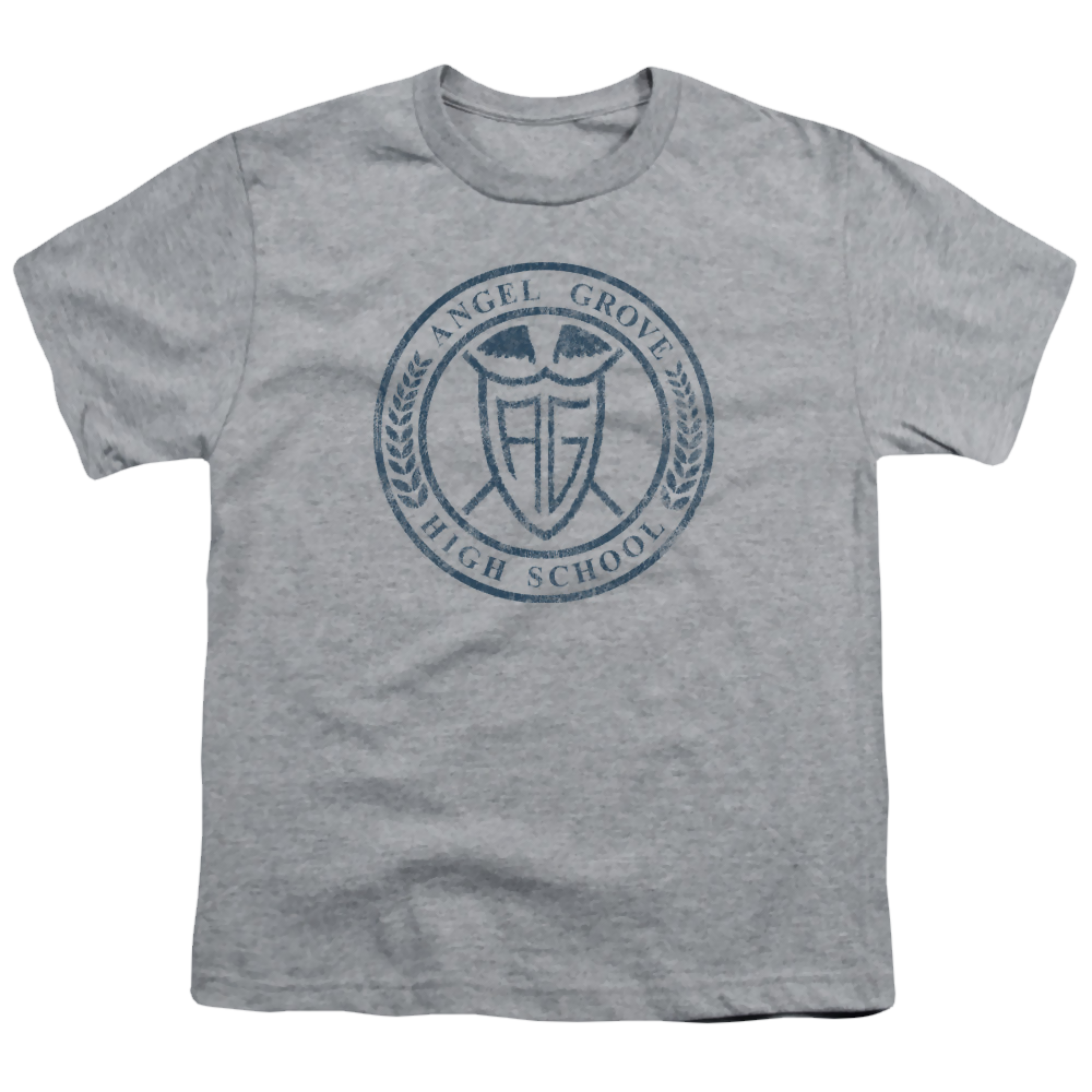 Mighty Morphin Power Rangers Angel Grove Hs - Youth T-Shirt Youth T-Shirt (Ages 8-12) Power Rangers   