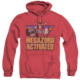 Mighty Morphin Power Rangers Megazord Activated - Heather Pullover Hoodie Heather Pullover Hoodie Power Rangers   