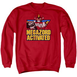 Mighty Morphin Power Rangers Megazord Activated - Men's Crewneck Sweatshirt Men's Crewneck Sweatshirt Power Rangers   