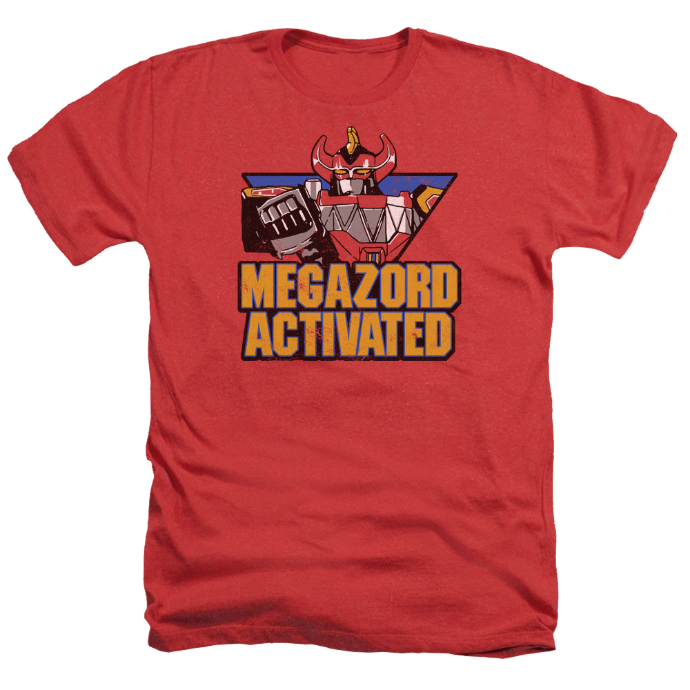 Mighty Morphin Power Rangers Megazord Activated - Men's Heather T-Shirt Men's Heather T-Shirt Power Rangers   