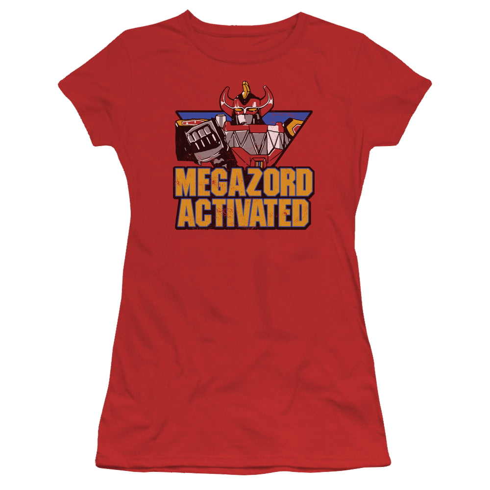Mighty Morphin Power Rangers Megazord Activated - Juniors T-Shirt Juniors T-Shirt Power Rangers   