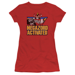 Mighty Morphin Power Rangers Megazord Activated - Juniors T-Shirt Juniors T-Shirt Power Rangers   