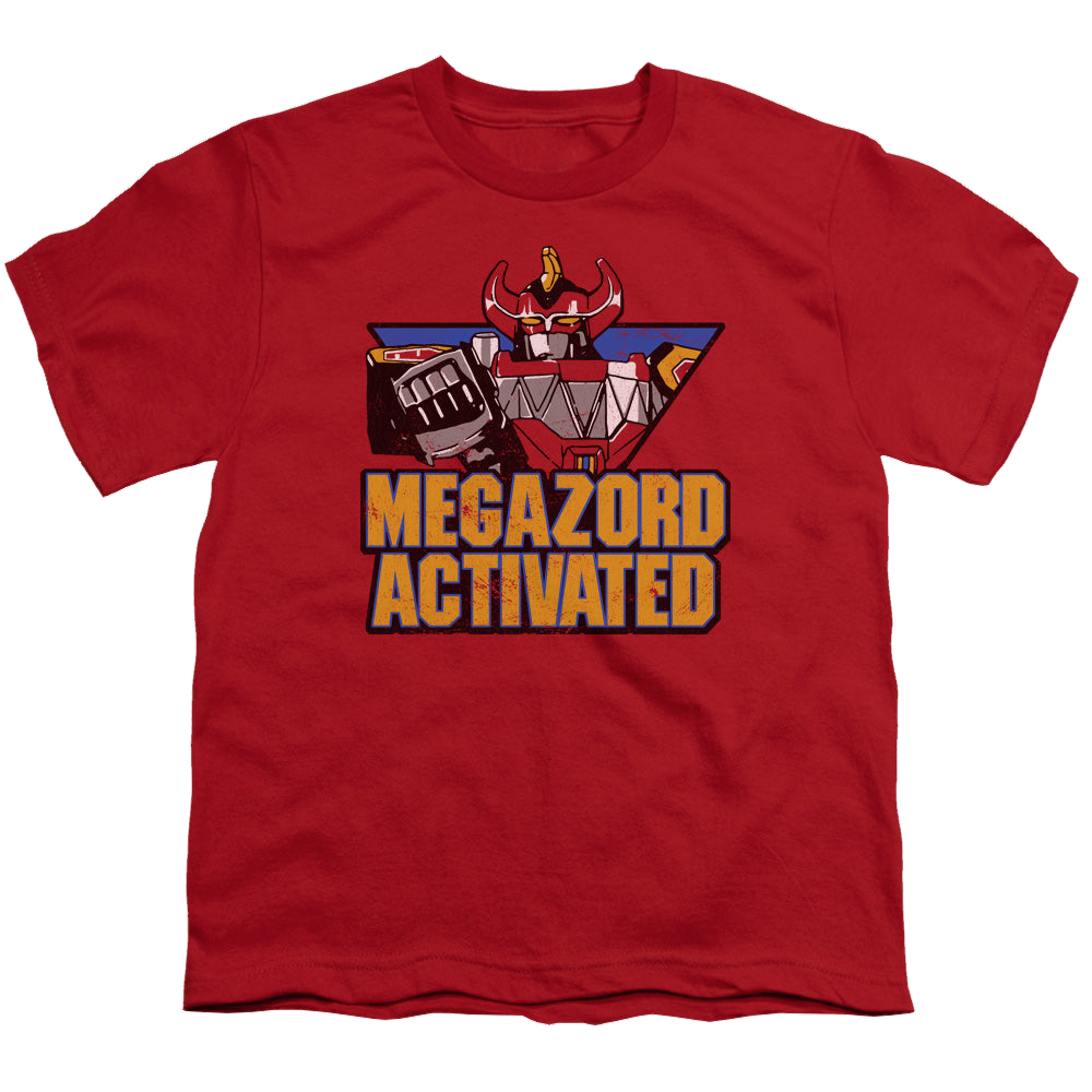 Mighty Morphin Power Rangers Megazord Activated - Youth T-Shirt Youth T-Shirt (Ages 8-12) Power Rangers   