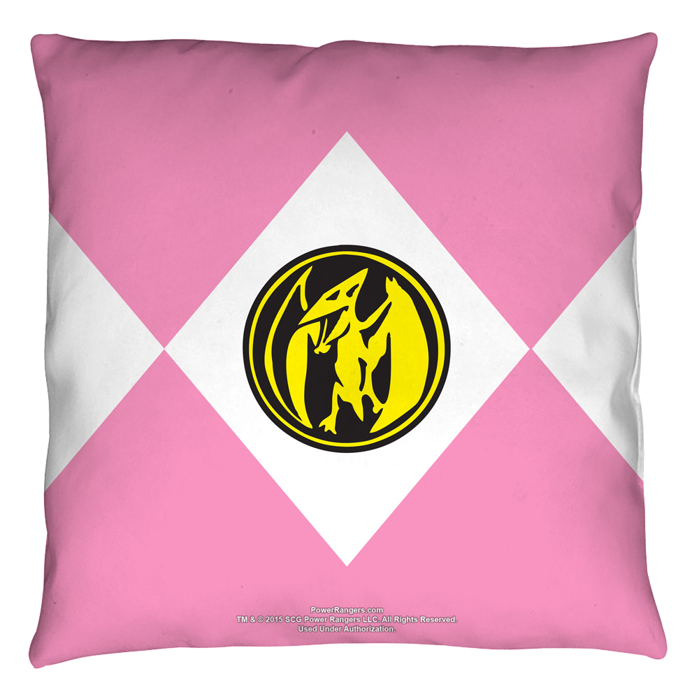 Power Rangers - Pink Ranger Throw Pillow Throw Pillows Power Rangers   