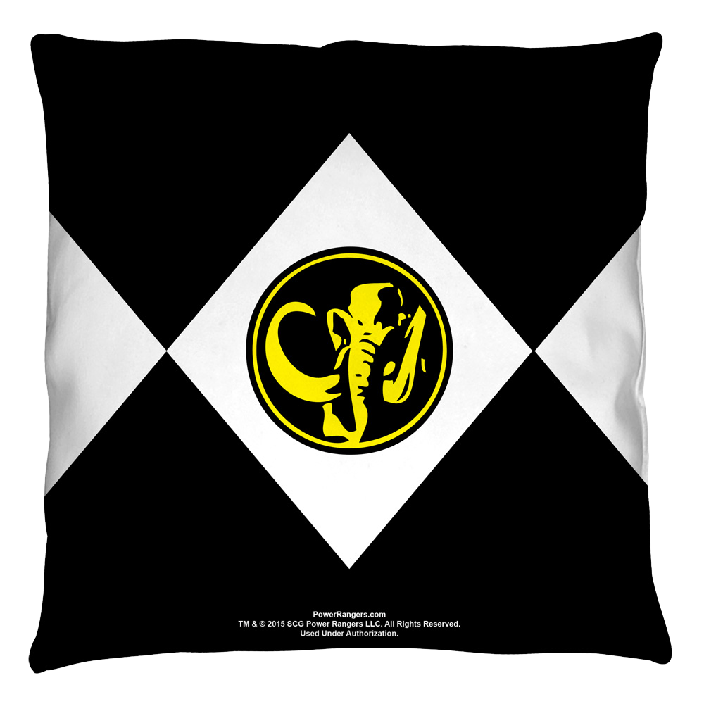 Power Rangers - Black Ranger Throw Pillow Throw Pillows Power Rangers   