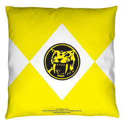 Power Rangers - Yellow Ranger Throw Pillow Throw Pillows Power Rangers   