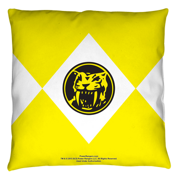 Power Rangers Yellow Ranger throw pillow