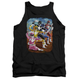Mighty Morphin Power Rangers Impressionist Rangers - Men's Tank Top Men's Tank Power Rangers   
