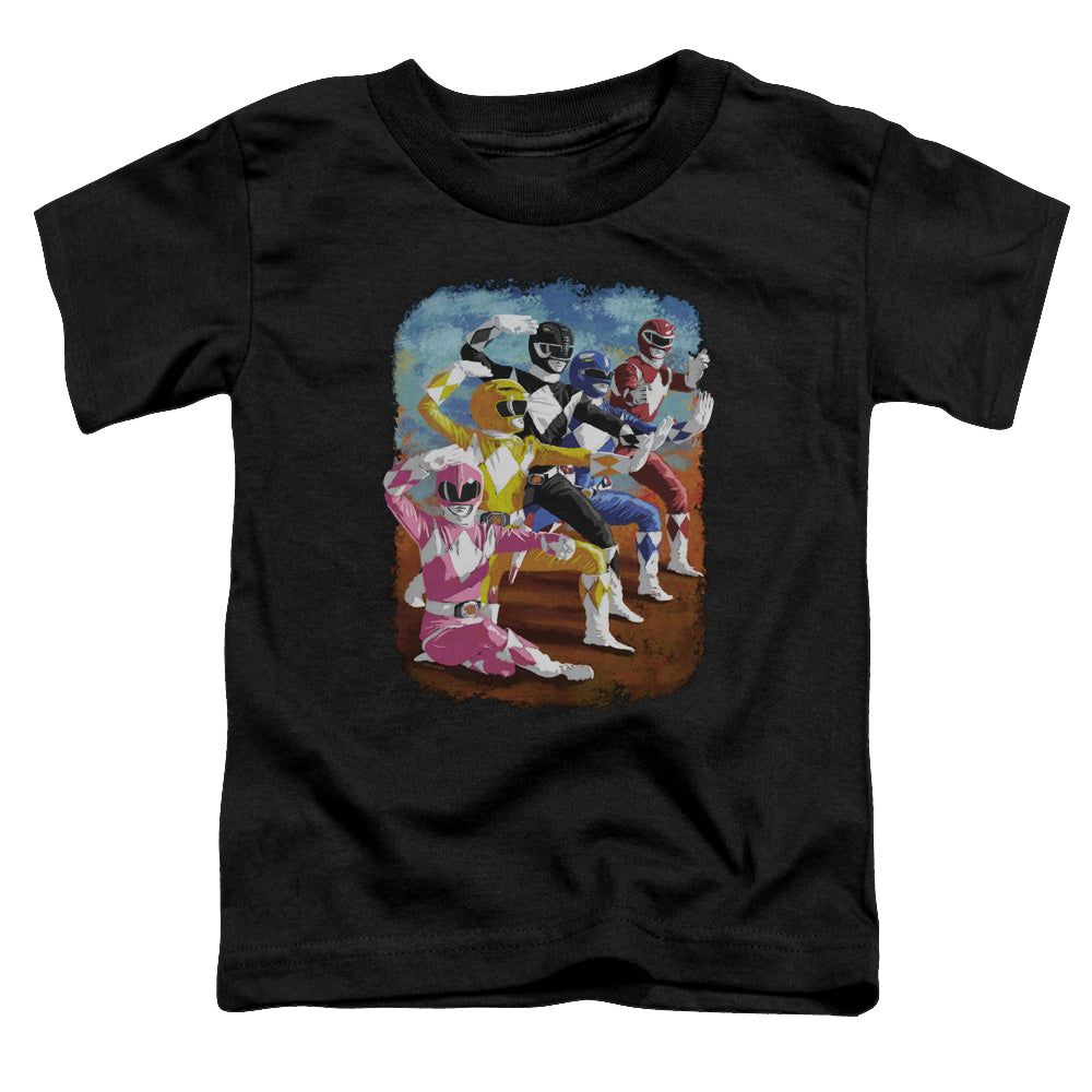 Mighty Morphin Power Rangers Impressionist Rangers - Toddler T-Shirt Toddler T-Shirt Power Rangers   