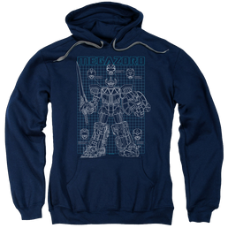 Mighty Morphin Power Rangers Mega Plans - Pullover Hoodie Pullover Hoodie Power Rangers   