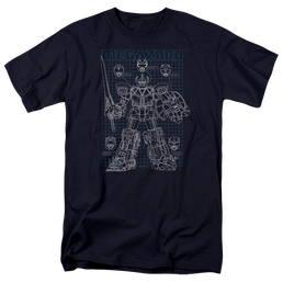 Mighty Morphin Power Rangers Mega Plans - Men's Regular Fit T-Shirt Men's Regular Fit T-Shirt Power Rangers   