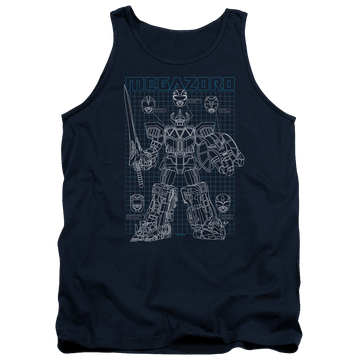 Mighty Morphin Power Rangers Mega Plans - Men's Tank Top Men's Tank Power Rangers   