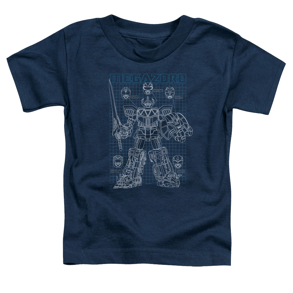 Mighty Morphin Power Rangers Mega Plans - Toddler T-Shirt Toddler T-Shirt Power Rangers   