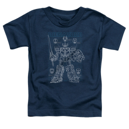 Mighty Morphin Power Rangers Mega Plans - Toddler T-Shirt Toddler T-Shirt Power Rangers   