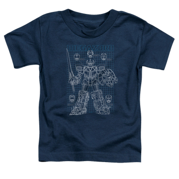 Mighty Morphin Power Rangers Mega Plans - Toddler T-Shirt Toddler T-Shirt Power Rangers   