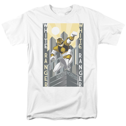 Mighty Morphin Power Rangers White Ranger Duo - Men's Regular Fit T-Shirt Men's Regular Fit T-Shirt Power Rangers   