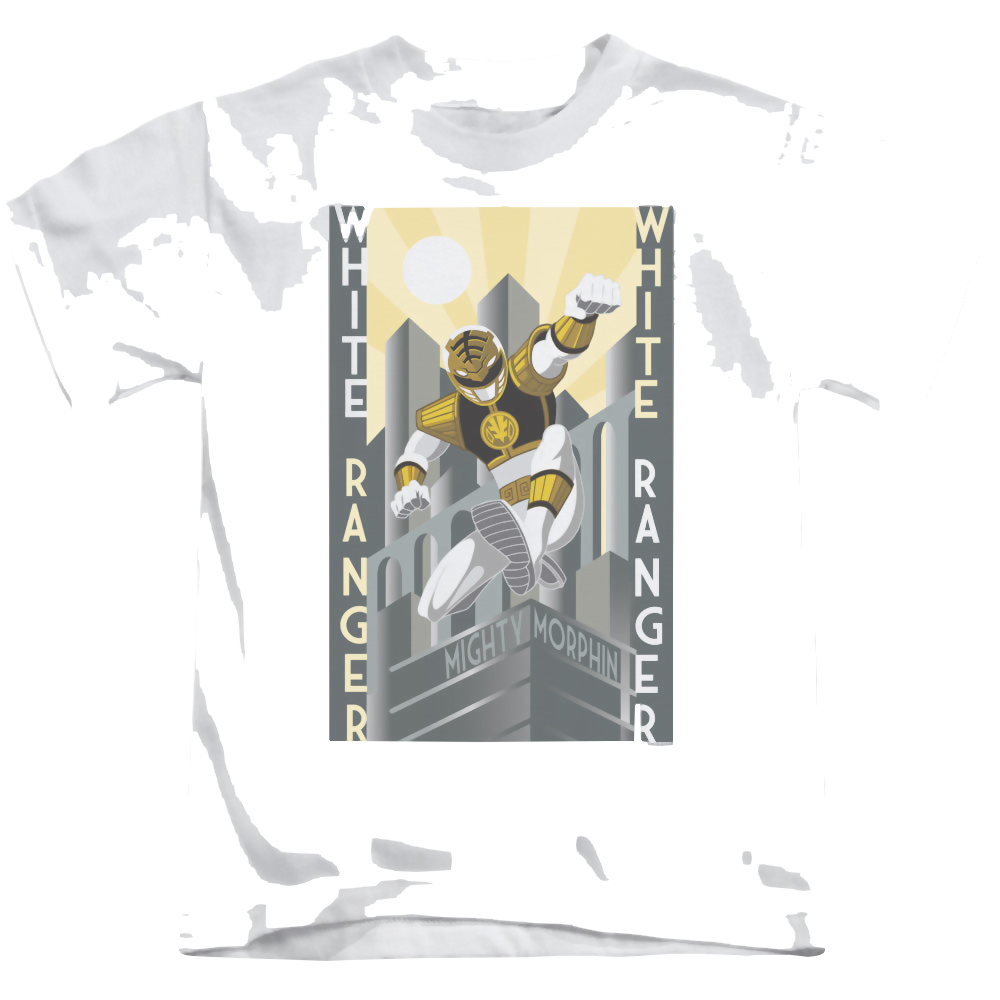 Mighty Morphin Power Rangers White Ranger Duo - Kid's T-Shirt Kid's T-Shirt (Ages 4-7) Power Rangers   