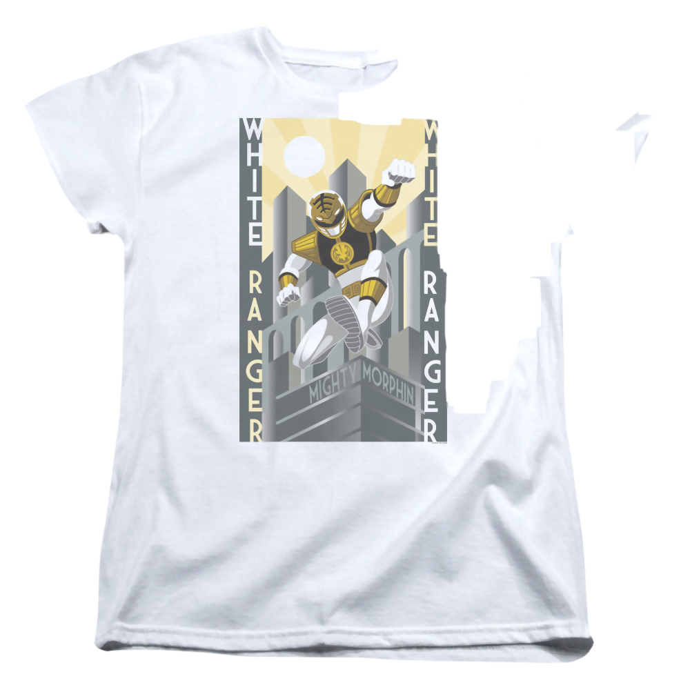 Mighty Morphin Power Rangers White Ranger Duo - Women's T-Shirt Women's T-Shirt Power Rangers   