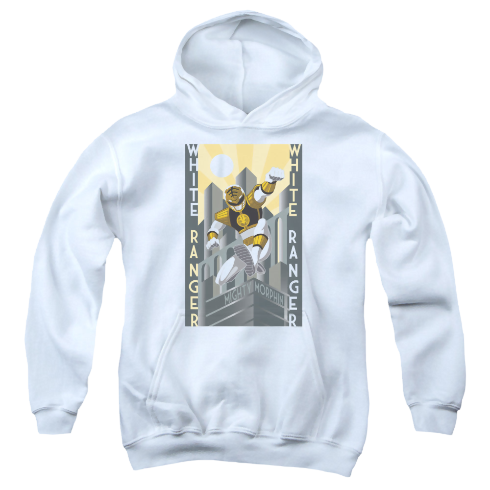 Mighty Morphin Power Rangers White Ranger Duo - Youth Hoodie Youth Hoodie (Ages 8-12) Power Rangers   