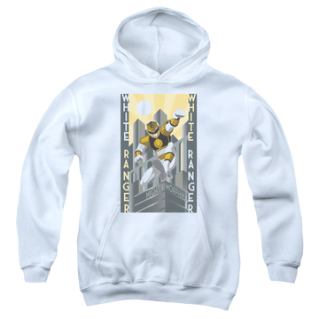 Mighty Morphin Power Rangers White Ranger Duo - Youth Hoodie Youth Hoodie (Ages 8-12) Power Rangers   