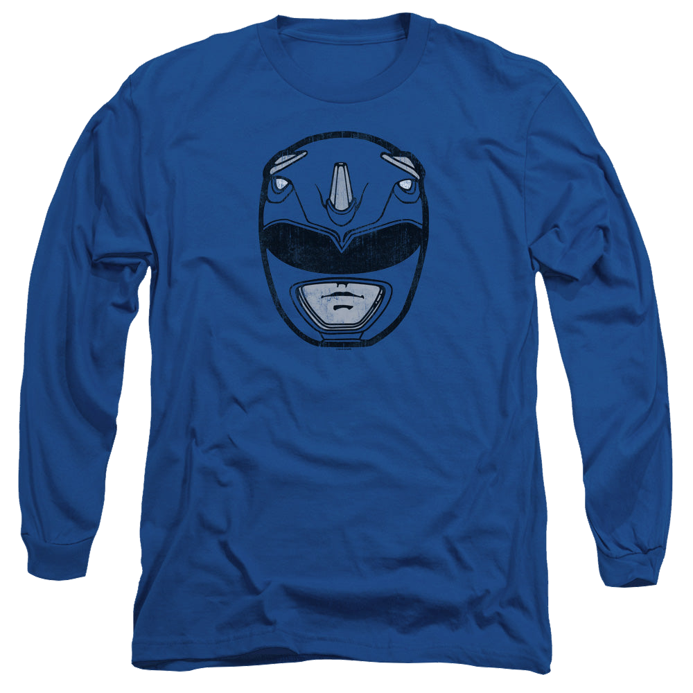 Mighty Morphin Power Rangers Blue Ranger Mask - Men's Long Sleeve T-Shirt Men's Long Sleeve T-Shirt Power Rangers   