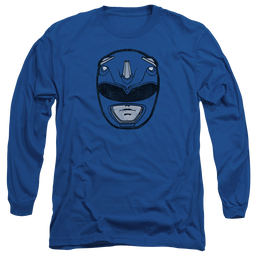 Mighty Morphin Power Rangers Blue Ranger Mask - Men's Long Sleeve T-Shirt Men's Long Sleeve T-Shirt Power Rangers   