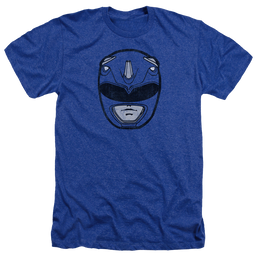 Mighty Morphin Power Rangers Blue Ranger Mask - Men's Heather T-Shirt Men's Heather T-Shirt Power Rangers   