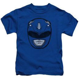 Mighty Morphin Power Rangers Blue Ranger Mask - Kid's T-Shirt Kid's T-Shirt (Ages 4-7) Power Rangers   