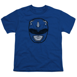 Mighty Morphin Power Rangers Blue Ranger Mask - Youth T-Shirt Youth T-Shirt (Ages 8-12) Power Rangers   