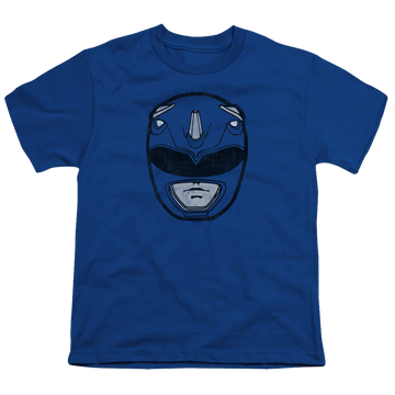 Mighty Morphin Power Rangers Blue Ranger Mask - Youth T-Shirt Youth T-Shirt (Ages 8-12) Power Rangers   