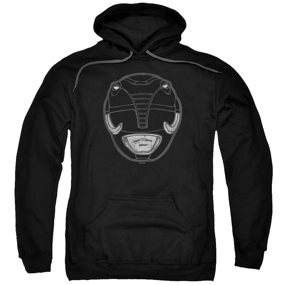 Mighty Morphin Power Rangers Black Ranger Mask - Pullover Hoodie Pullover Hoodie Power Rangers   